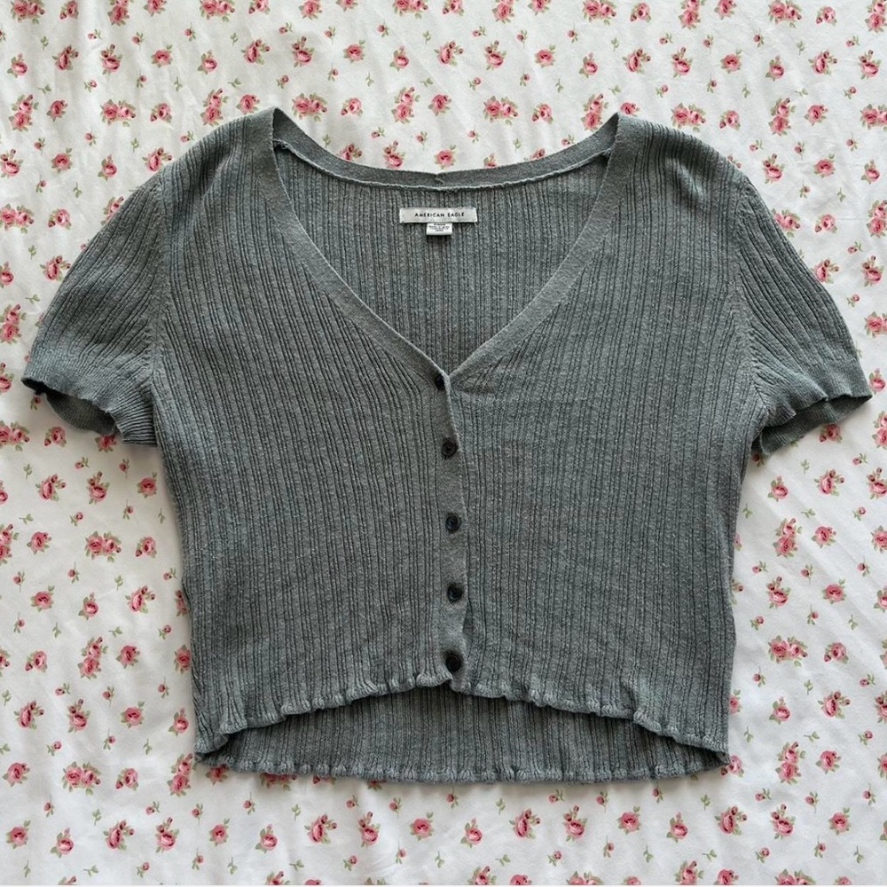 Gray comfy top